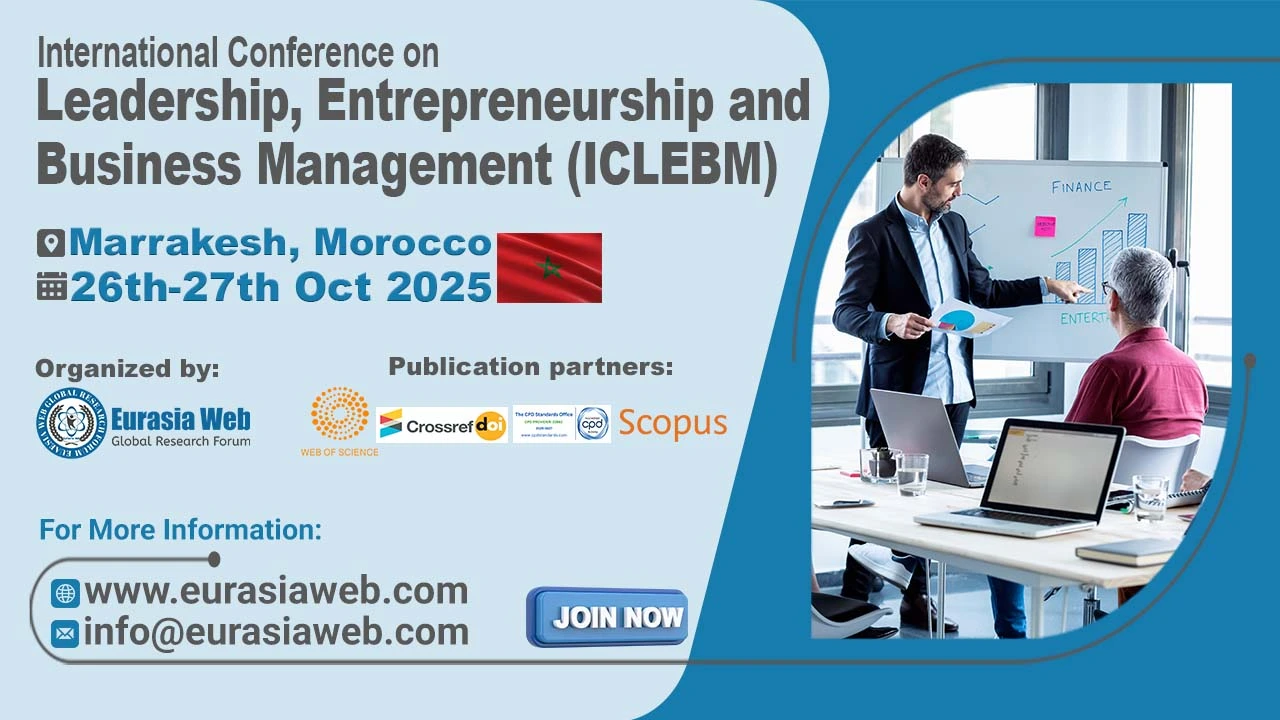  Leadership, Entrepreneurship and Business Management Conference in Morocco